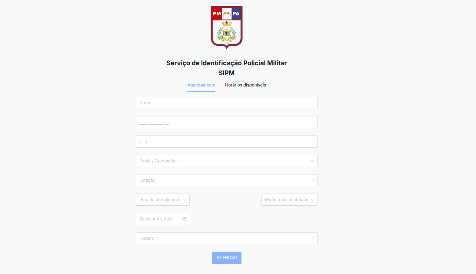 Gestão de Agendamentos – PMPA
